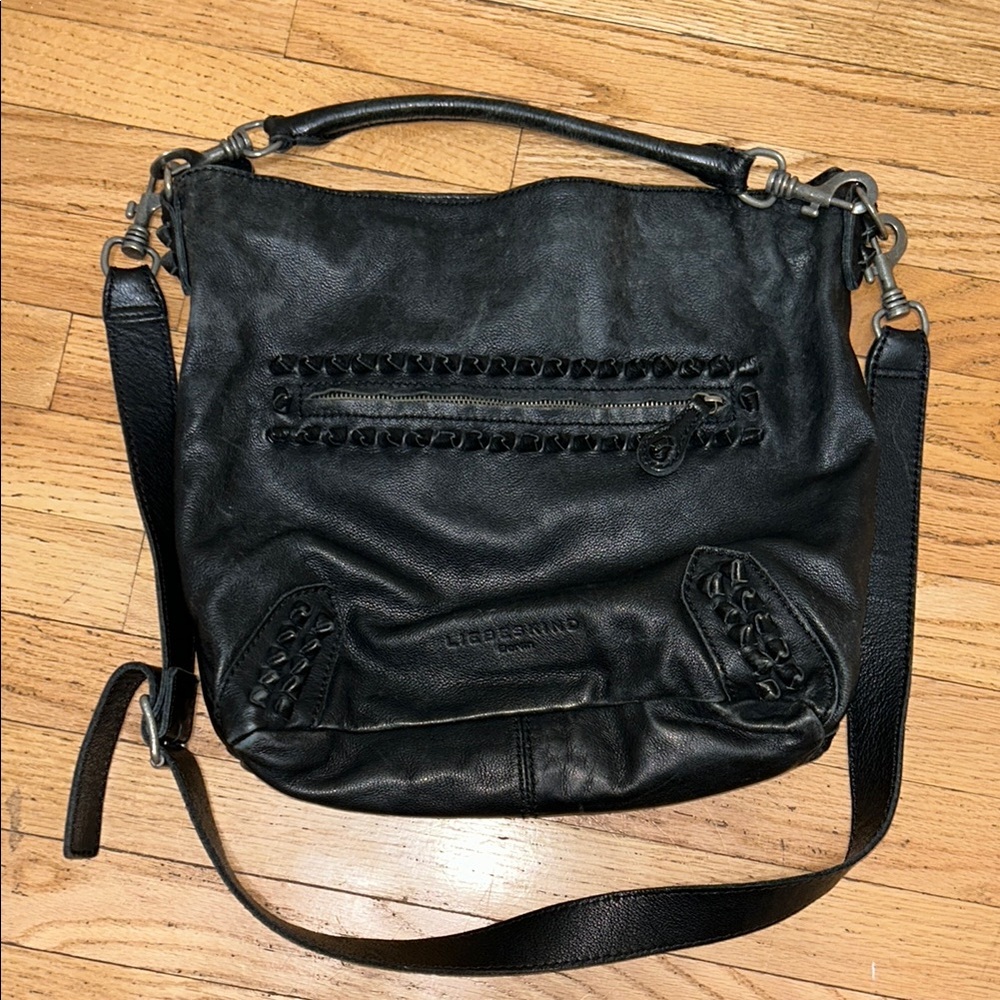 Liebeskind Black Leather Shoulder Bag
